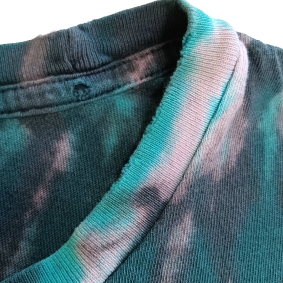 Vans Vintage Multicolor Short Sleeve Spiral Tyr Dye Tee. Lots Of Distressing - Picture 4 of 12